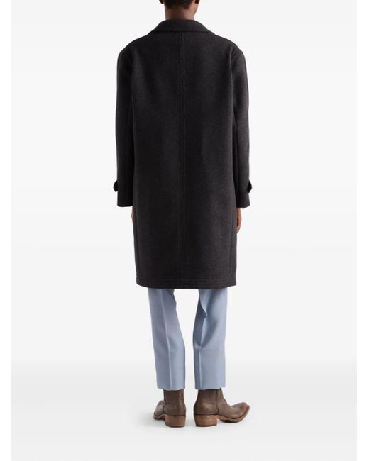 Prada Black Wool Coat for men