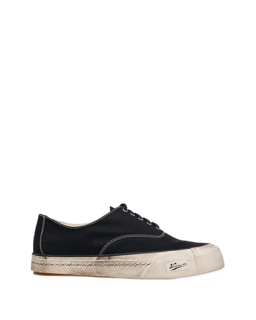 Visvim Black Logan Deck Lo Sneakers for men