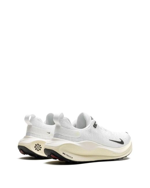 Nike White Reactx Infinity Run 4 "Chrome Sail" Sneakers
