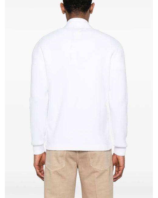 Polo Ralph Lauren White Wimbledon Cardigan for men