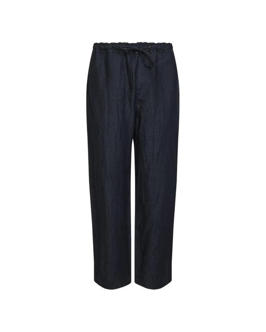 Studio Nicholson Blue Sonny Drawstring Trousers for men