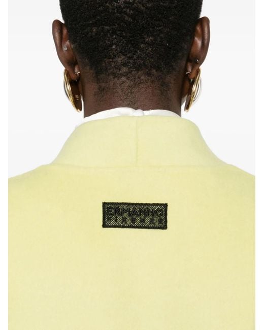 ERMANNO FIRENZE ベルテッド シングルコート Yellow