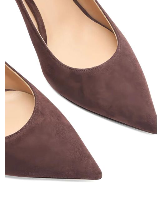 Casadei Brown 80Mm Slingback Pointed-Toe Pumps