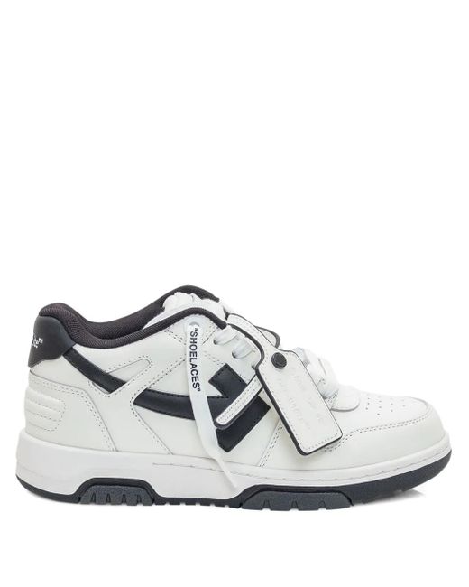 Off-White c/o Virgil Abloh White Out Of Office Leather Sneakers