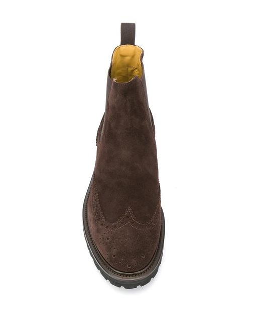 Scarosso Brown Keith Chelsea Boots for men