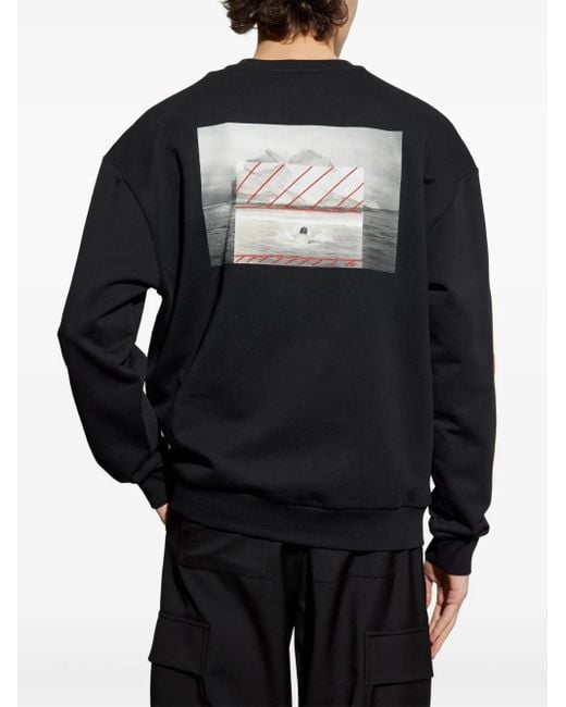 Iceberg Sweater Met Logopatch in het Black voor heren