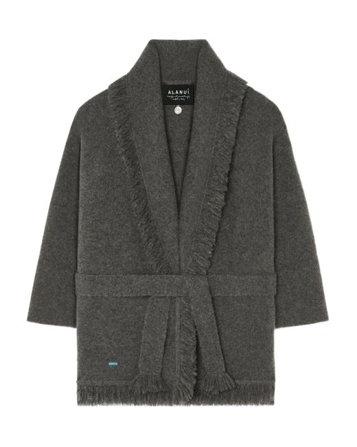 Alanui Finest Vest Met Sjaalkraag En Franje in het Gray