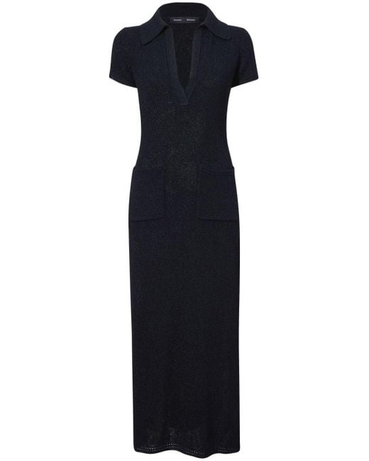 Proenza Schouler Blue Short-sleeve Knit Dress