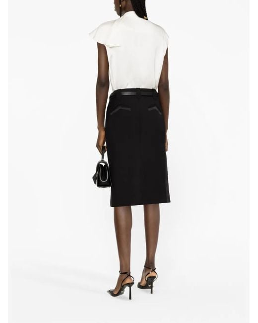 Gonna Midi Con Spacco di Tom Ford in Black