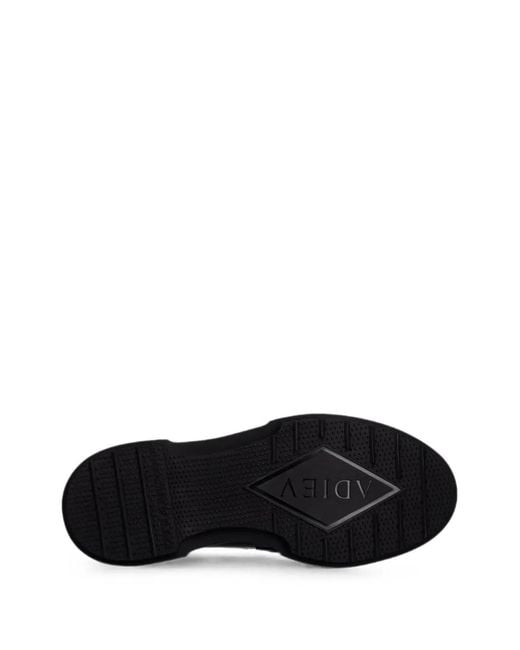 Adieu Black Loafer Mit Glanzoptik