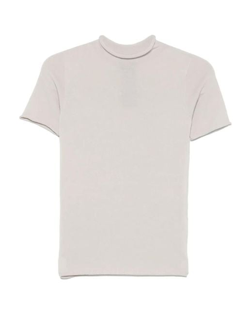 Giorgio Armani White Fine-Knit T-Shirt