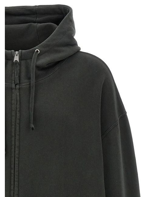 Maison Margiela Black Numbers-Print Hoodie for men