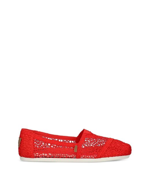 TOMS Red Moroccan Espadrilles