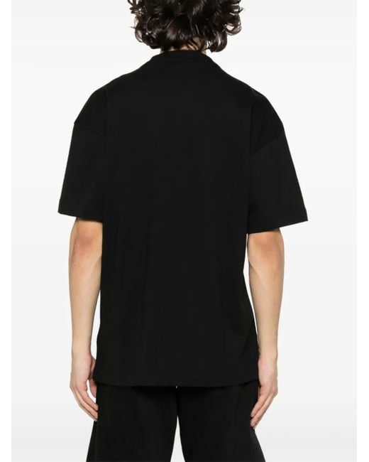Palm Angels Black Monogram Spray City T-Shirt Los Angels for men