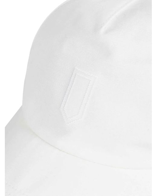 Canali White Embroidered-Logo Baseball Cap for men