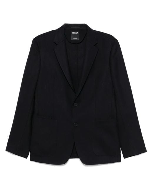 メンズ Zegna ウール ジャケット Black