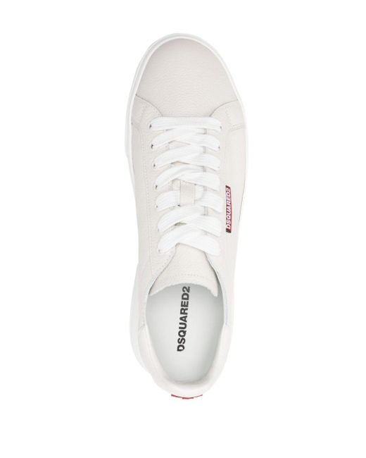 Sneakers in pelle Bumper di DSquared² in White da Uomo