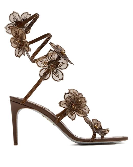 Sandali Floriane 80Mm di Rene Caovilla in Metallic