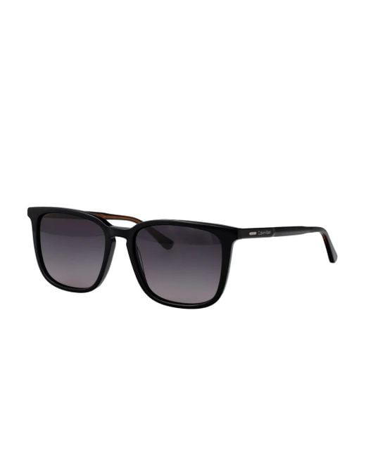 Calvin Klein Black Square-Frame Sunglasses for men