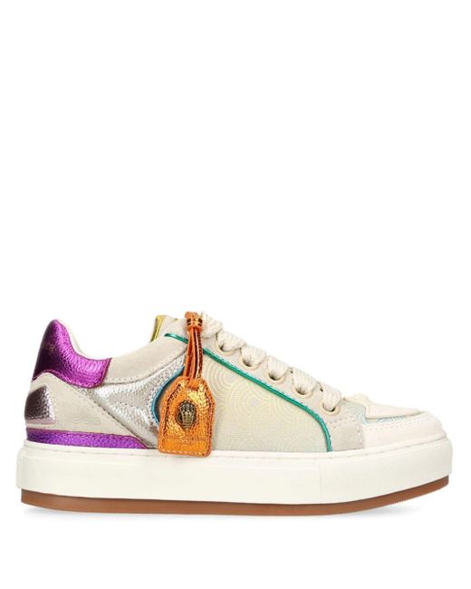 Kurt Geiger White Southbank Tag Leather Sneakers