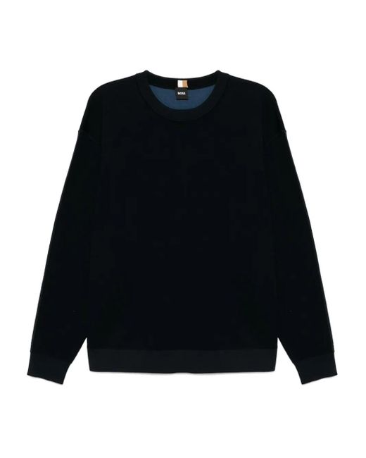 Boss Black Long Sleeved Crewneck Jumper for men