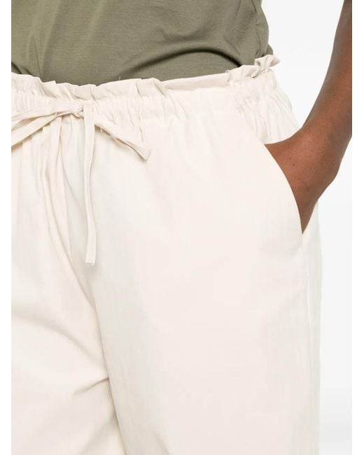 Psophia White Drawstring Trousers