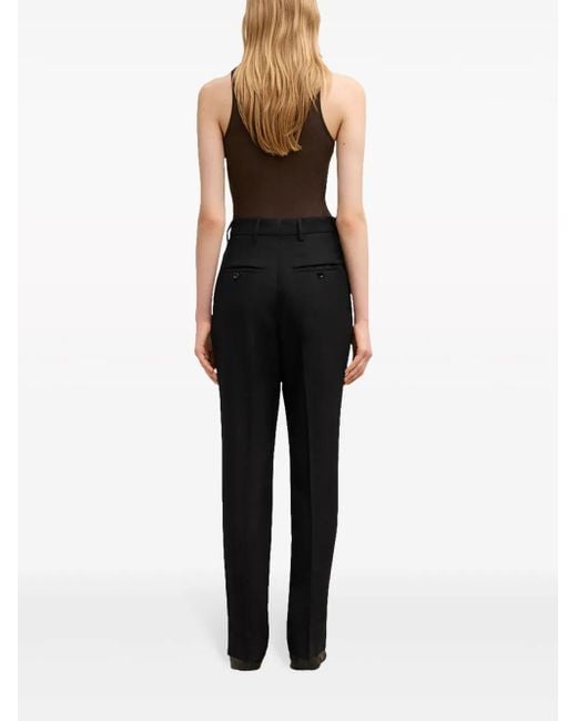 AMI High Waist Pantalon in het Black