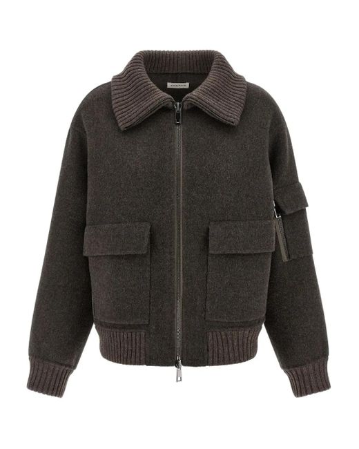 P.A.R.O.S.H. Gray 'Leak25' Bomber Jacket