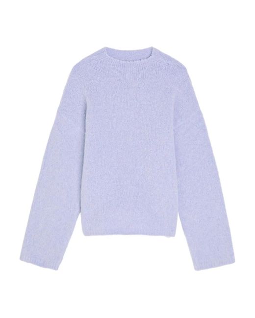 Forte_forte Purple Suri Round-Neck Sweater