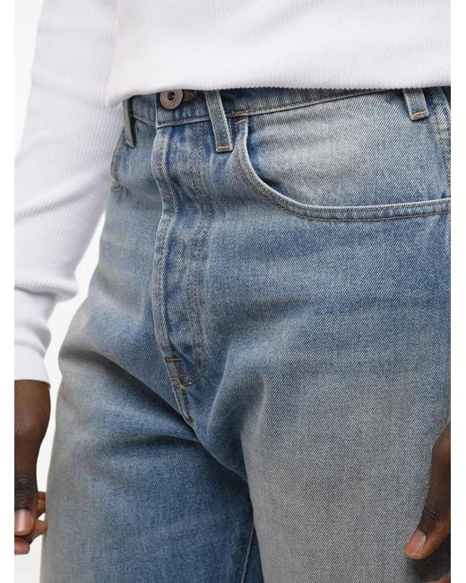 1989 STUDIO Blue Logo-Print Jeans for men