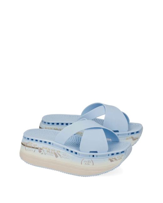 Premiata Blue Moura Slides