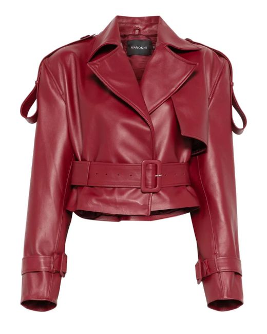 Manokhi Red Hana Jacket