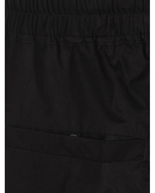 Rick Owens Black Cargobelas Drawstring-Fastening Cargo Pants for men
