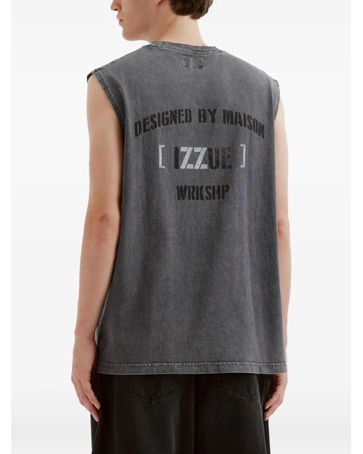 Izzue Gray Sleeveless T-Shirt for men
