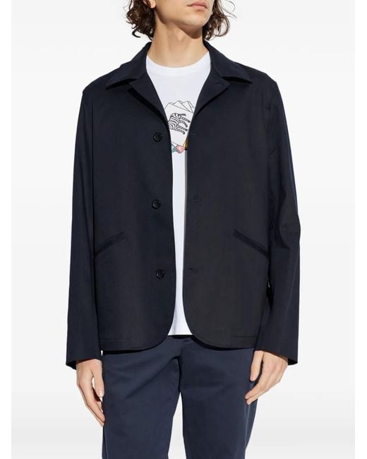 Paul Smith Blue Button Notched Jacket for men