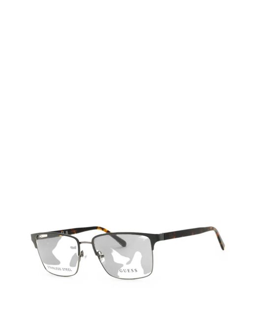 Guess Black Rectangle-Frame Glasses for men