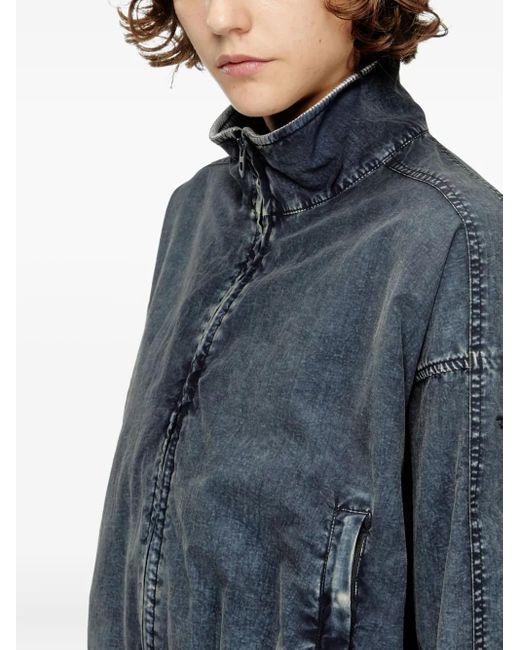 Veste En Jean G-Leam-R1 À Coupe Crop DIESEL en coloris Blue