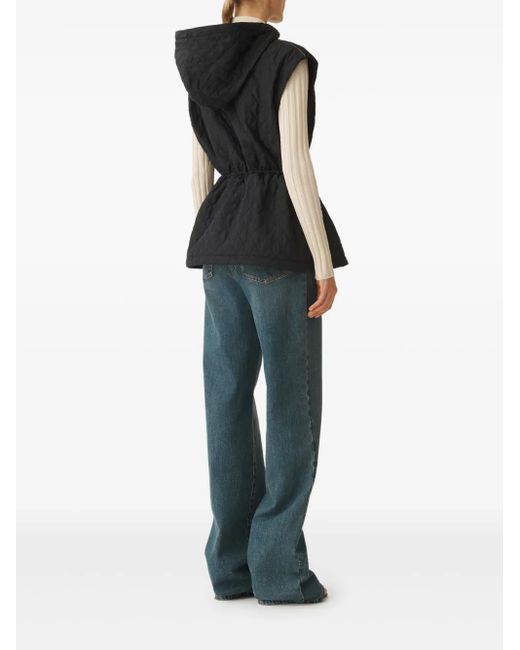 Fabiana Filippi Black Diamond-Quilted Gilet