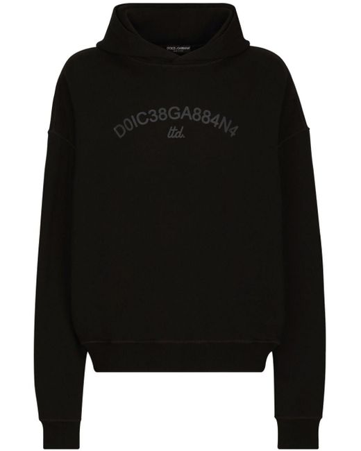 Dolce & Gabbana Hoodie mit Logo-Print in Black für Herren