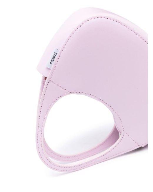 Coperni Pink Micro Baguette Swipe Leather Handbag