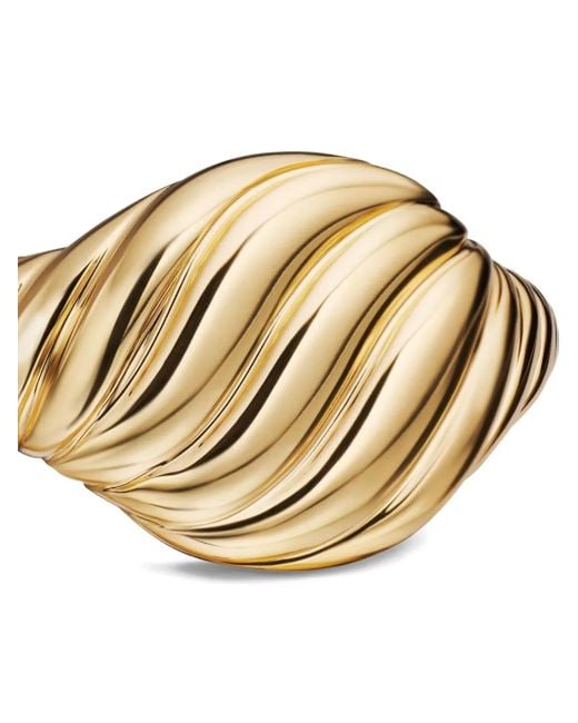 David Yurman Metallic 18Kt Mini Cable Gelbgoldring