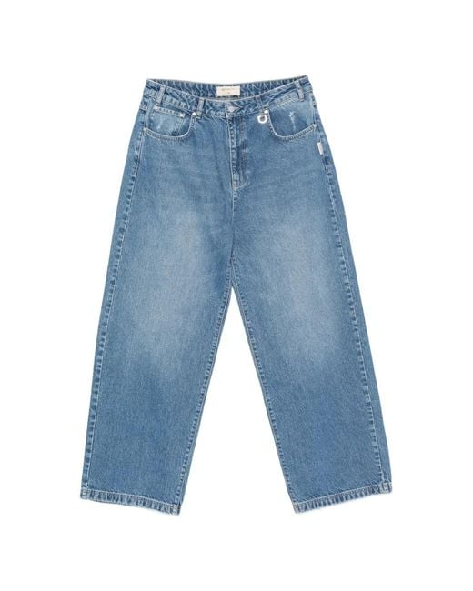 RETERNITY Blue Cotton Jeans for men
