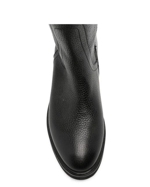ADRIANNA FERETTI Black Block-Heel Knee-High Boots