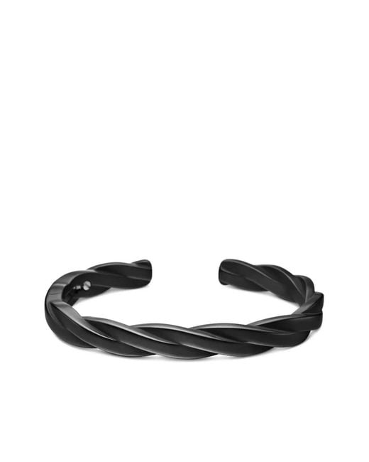 David Yurman White Dy Helios Cuff Bracelet (9Mm) for men