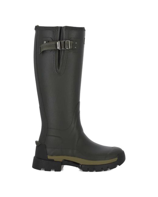 Hunter Black Buckle Boots