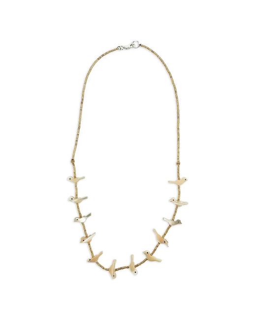 Madison White Bird Fetish Necklace