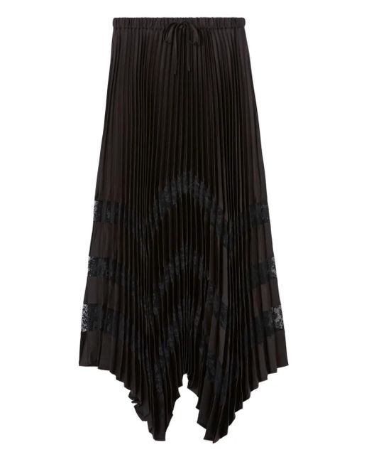 Jupe Longue À Design Plissé Claudie Pierlot en coloris Black