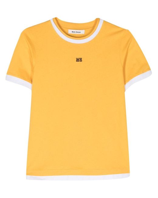 Wales Bonner Yellow Horizon T Organic Cotton T-shirt for men