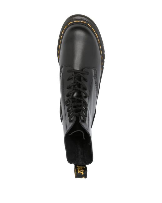 Dr. Martens Black Audrick 8-Eye Lux Boots for men