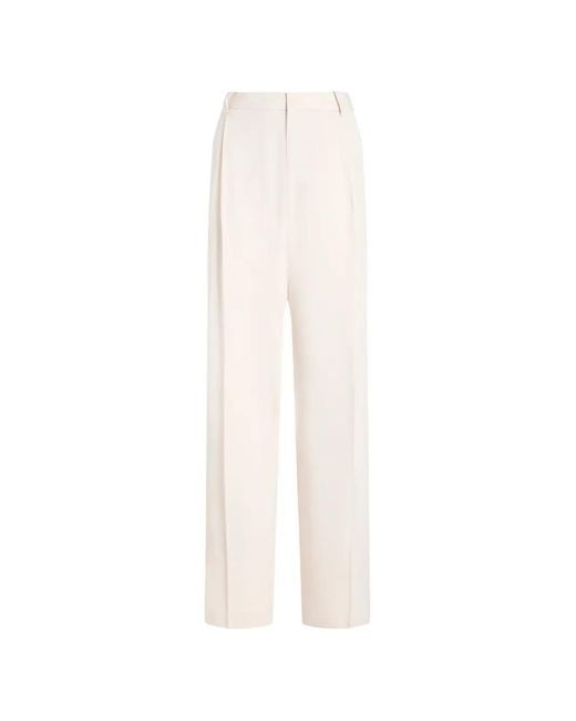 Proenza Schouler White Clementina Twill Pleated Trousers